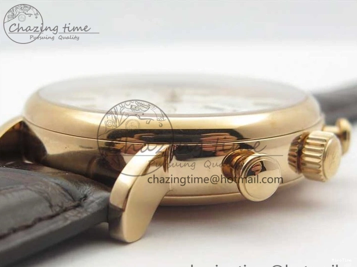 MIROTIME 0711 Efficient Portofino Chrono RG ZF 1:1 Best Edition White Dial on Brown Leather Strap A 7151